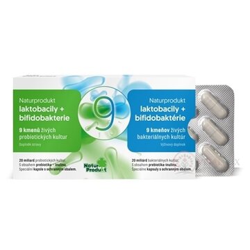 NaturProdukt laktobacily + bifidobaktérie cps (9 kmeňov, 20 miliárd) 1x15 ks obrázok