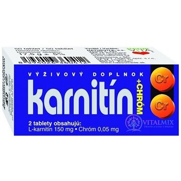 NATURVITA KARNITÍN + CHRÓM tbl 1x50 ks obrázok