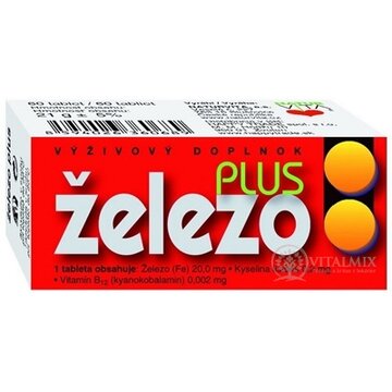 NATURVITA ŽELEZO PLUS tbl 1x60 ks obrázok