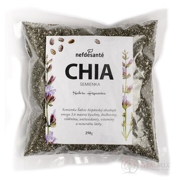 nefdesanté CHIA semienka semená Šalvie (Salvia Hispanica) 1x250 g obrázok