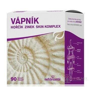 nefdesanté VÁPNIK HORČÍK ZINOK SKIN KOMPLEX tbl 9x10 (90 ks) obrázok