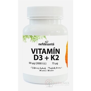 nefdesanté VITAMÍN D3 + K2 tbl 1x30 ks obrázok