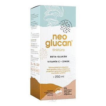 NeoGlucan tinktúra beta-glukán, vitamín C a zinok 1x250 ml obrázok