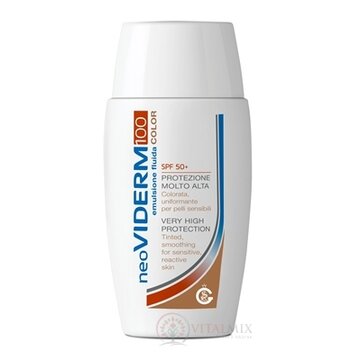 neoVIDERM 100 SPF 50+ COLOR tónovaná fluidná emulzia s ochranným faktorom 1x50 ml obrázok