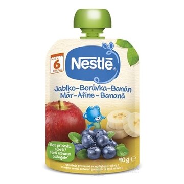 Nestlé Jablko Čučoriedka Banán kapsička, ovocná desiata (od ukonč. 6. mesiaca) 1x90 g obrázok