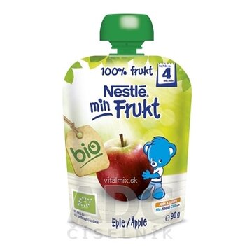 Nestlé min Frukt BIO Jablko kapsička, ovocná desiata (od ukonč. 4. mesiaca) 1x90 g obrázok