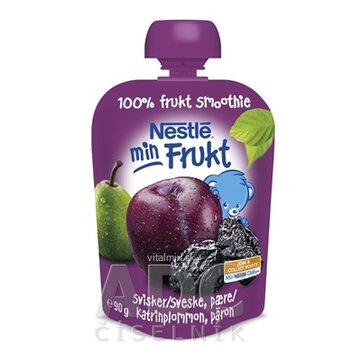 Nestlé min Frukt Slivka Hruška kapsička, ovocná desiata (od ukonč. 6. mesiaca) 1x90 g obrázok