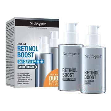 NEUTROGENA Retinol Boost Duo Pack DAY CREAM SPF 15 50 ml + NIGHT CREAM 50 ml, 1x1 set obrázok