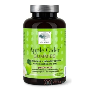 NEW NORDIC Apple Cider GUMMIES želé bonbóny s príchuťou jablko 1x60 ks obrázok