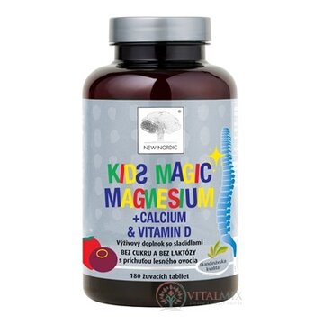NEW NORDIC Kids Magic Magnesium žuvacie tbl 1x180 ks obrázok