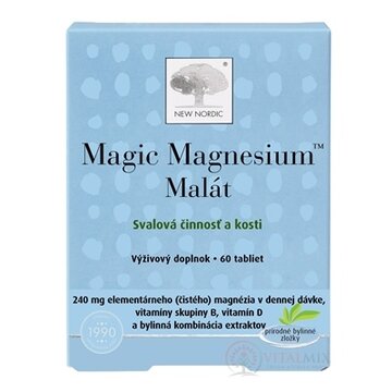 NEW NORDIC Magic Magnesium Malate tbl 1x60 ks obrázok
