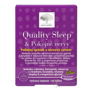 NEW NORDIC Quality Sleep & Pokojné nervy tbl 1x60 ks obrázok