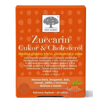 NEW NORDIC Zuccarin Cukor & Cholesterol tbl 1x60 ks obrázok