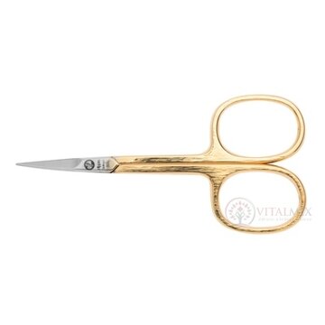 Nippes Nožničky na kožu zahnuté 9 cm farba zlatá 1x1 ks obrázok