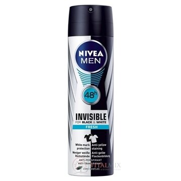 NIVEA MEN Anti-perspirant Black&White Fresh sprej 1x150 ml obrázok