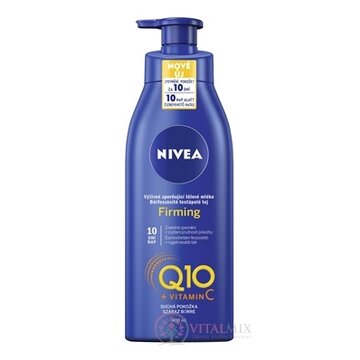 NIVEA Spevňujúce telové mlieko Firming Q10+Vit.C výživné, suchá pokožka 1x400 ml obrázok