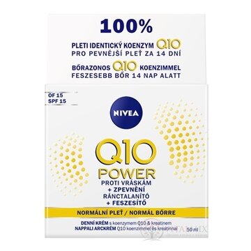 NIVEA Spevňujúci denný krém Q10 POWER  SPF15 proti vráskam, normálna pleť 1x50 ml obrázok
