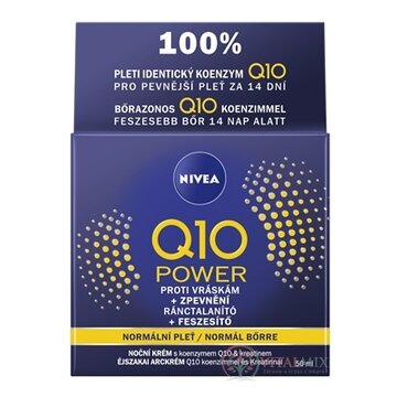 NIVEA Spevňujúci nočný krém Q10 POWER proti vráskam, normálna pleť 1x50 ml obrázok