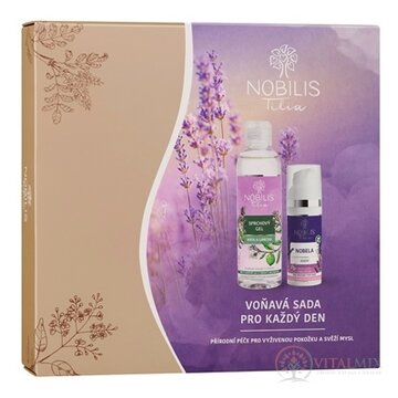 NOBILIS Tilia Voňavá sada na každý deň sprchový gél mäta a limetka 1x200 ml + nobela krém 1x50 ml, 1x1 set obrázok