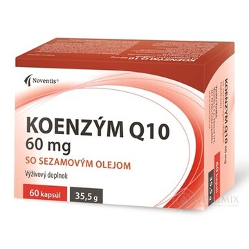 Noventis Koenzým Q10 60 mg so sezamovým olejom, cps 1x60 ks obrázok
