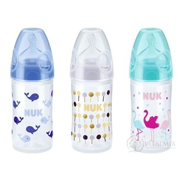 NUK FC+ FĽAŠA PP LOVE dojčenská 150 ml, cumlík silikón, otvor na mlieko M, rôzne farby, 1x1 ks obrázok