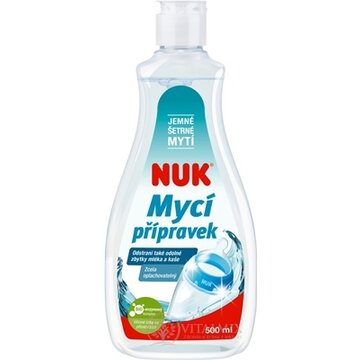 NUK Umývací prostriedok na fľaše a cumlíky špeciálne na čistenie a umývanie výrobkov pre deti (inov.2021) 1x500 ml obrázok