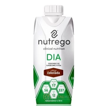 Nutrego DIA s príchuťou čokoláda tekutá výživa 12x330 ml obrázok