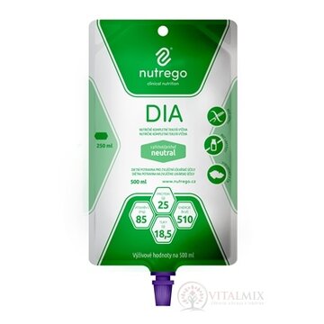 Nutrego DIA s príchuťou neutral tekutá výživa 12x500 ml obrázok