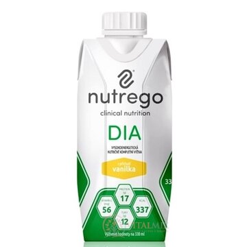 Nutrego DIA s príchuťou vanilka tekutá výživa 12x330 ml obrázok