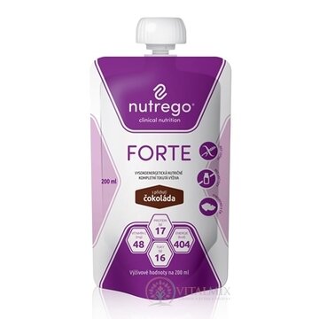 Nutrego FORTE s príchuťou čokoláda 1x200 ml obrázok
