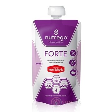 Nutrego FORTE s príchuťou lesná jahoda 12x200 ml obrázok