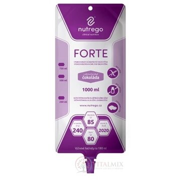 Nutrego FORTE s príchuťou neutral tekutá výživa, sondová 6x1000 ml obrázok