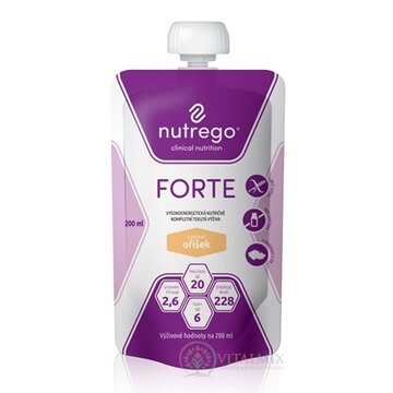 Nutrego FORTE s príchuťou oriešok 12x200 ml obrázok
