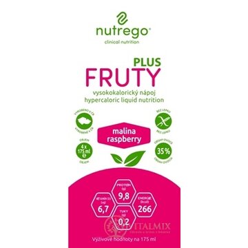 Nutrego FRUTY PLUS Malina kapsičky 4x175 ml obrázok