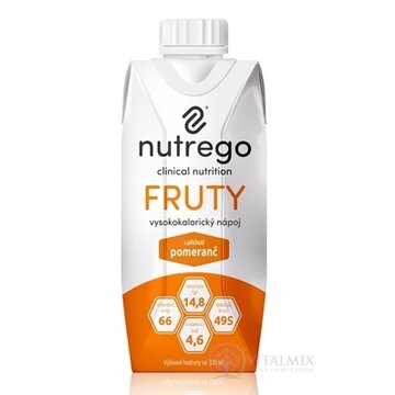 Nutrego FRUTY s príchuťou pomaranč 1x330 ml obrázok