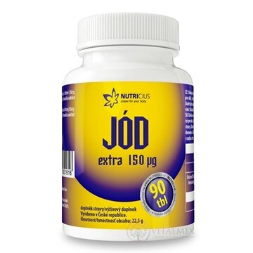 NUTRICIUS JÓD EXTRA 150 μg tbl 1x90 ks obrázok