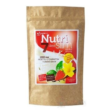 NUTRICIUS NutriSlim Vanilka - Jahoda prášok na prípravu koktailu (7 porcií) 1x210 g obrázok