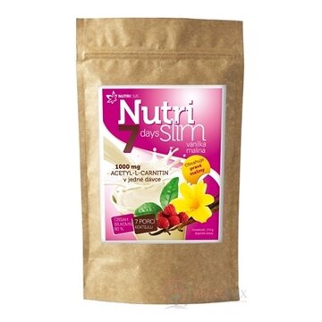 NUTRICIUS NutriSlim Vanilka - Malina prášok na prípravu koktailu (7 porcií) 1x210 g obrázok