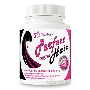 NUTRICIUS Perfect HAIR new tbl (metionín 500 mg) 1x100 ks obrázok