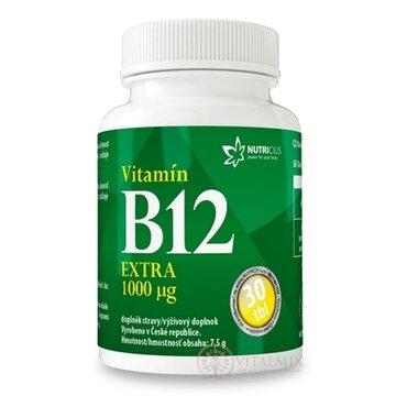 NUTRICIUS Vitamín B12 EXTRA 1000 μg tbl 1x30 ks obrázok