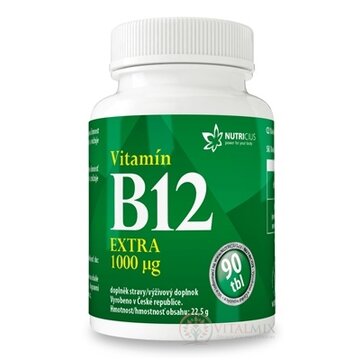 NUTRICIUS Vitamín B12 EXTRA 1000 μg tbl 1x90 ks obrázok
