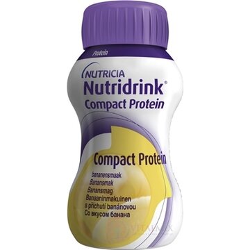 NUTRIDRINK COMPACT PROTEIN s banánovou príchuťou (inov.2022) 24x125 ml (3000 ml) obrázok