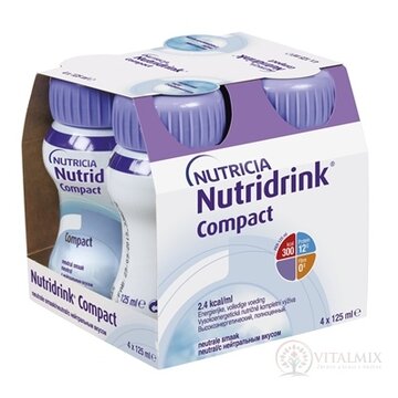 NUTRIDRINK COMPACT s neutrálnou príchuťou 4x125 ml (500 ml) obrázok