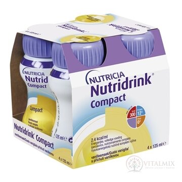 NUTRIDRINK COMPACT s vanilkovou príchuťou 4x125 ml (500 ml) obrázok