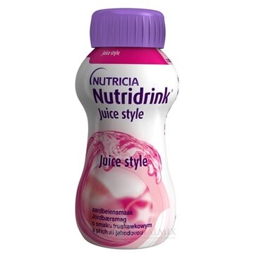 Nutridrink Juice style s jahodovou príchuťou 24x200 ml (4800 ml) obrázok