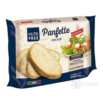 NutriFree Panfette chlieb biely, bezgluténový, krájaný (4 porcie) 1x300 g obrázok