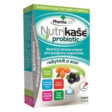 Nutrikaša probiotic - rakytník a acai 3x60 g (180 g) obrázok