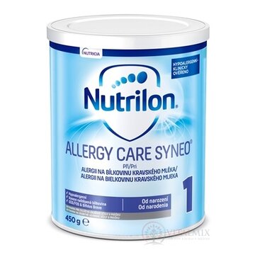 Nutrilon 1 ALLERGY CARE SYNEO mliečna výživa v prášku (od narodenia) (inov. 2019) 1x450 g obrázok