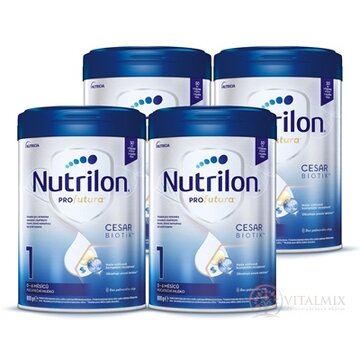 Nutrilon 1 Profutura CESARBIOTIK počiatočná dojčenská výživa (0-6 mesiacov) 4x800 g (3200 g) obrázok