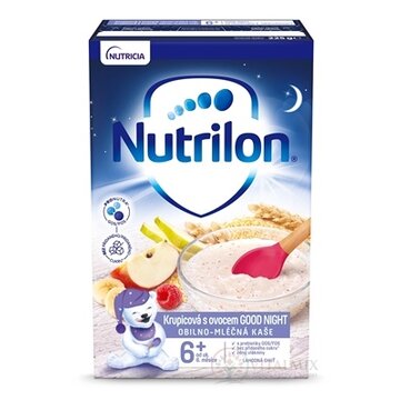 Nutrilon obilno-mliečna kaša krupicová s ovocím GOOD NIGHT (od ukonč. 6. mesiaca), 1x225 g obrázok